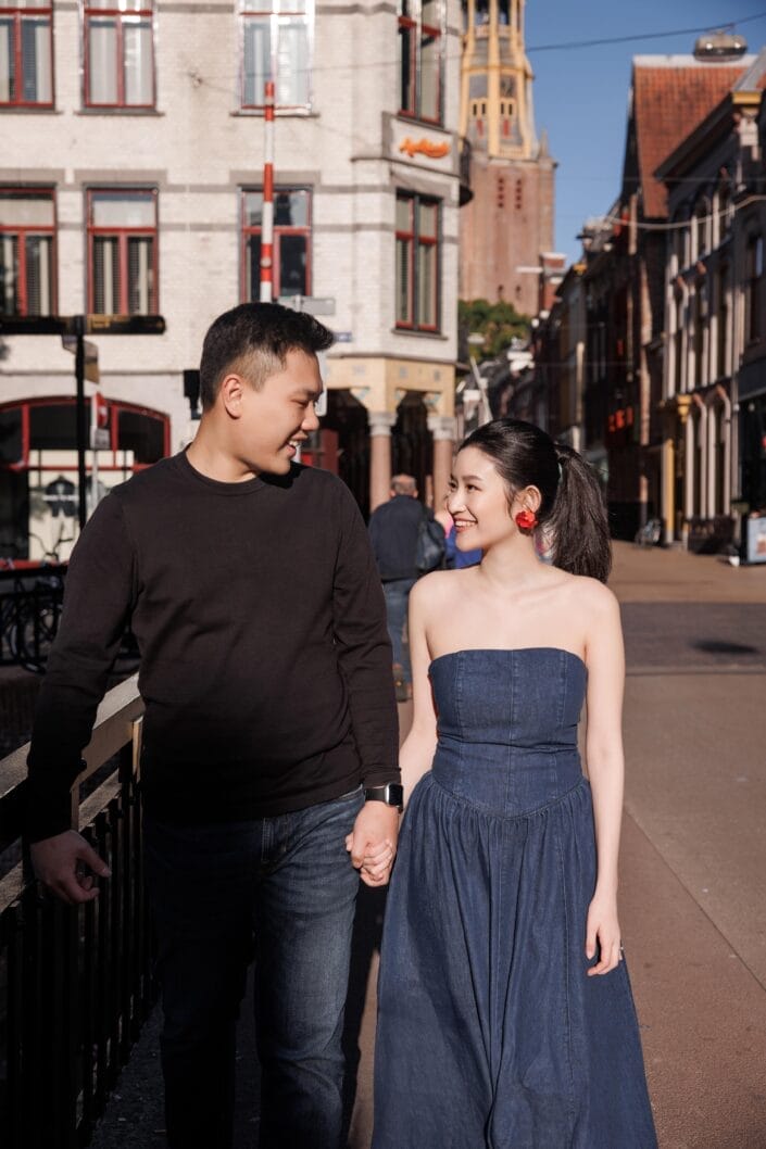 Romantische koppelshoot J&M in Groningen – tijdloze foto 19